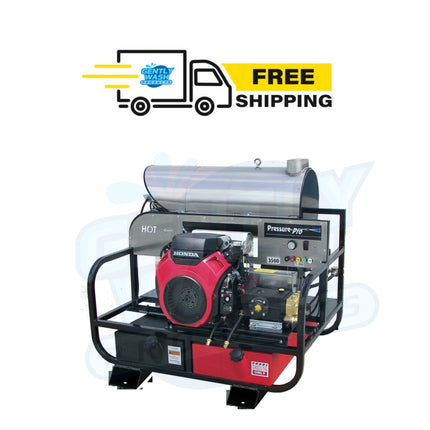 Pressure Pro 8 GPM 3500 PSI Hot Water Pressure Washer Skid