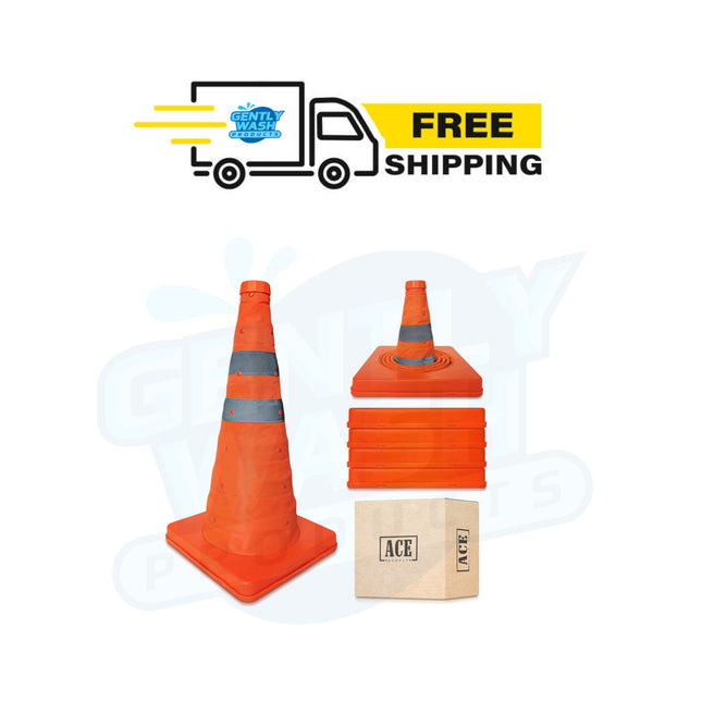 4 Pack Of Collapsible Safety Cones