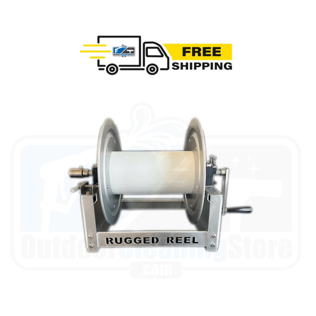 Rugged Reel 12” Aluminum Hose Reel With Stainless 1/2” Manifold