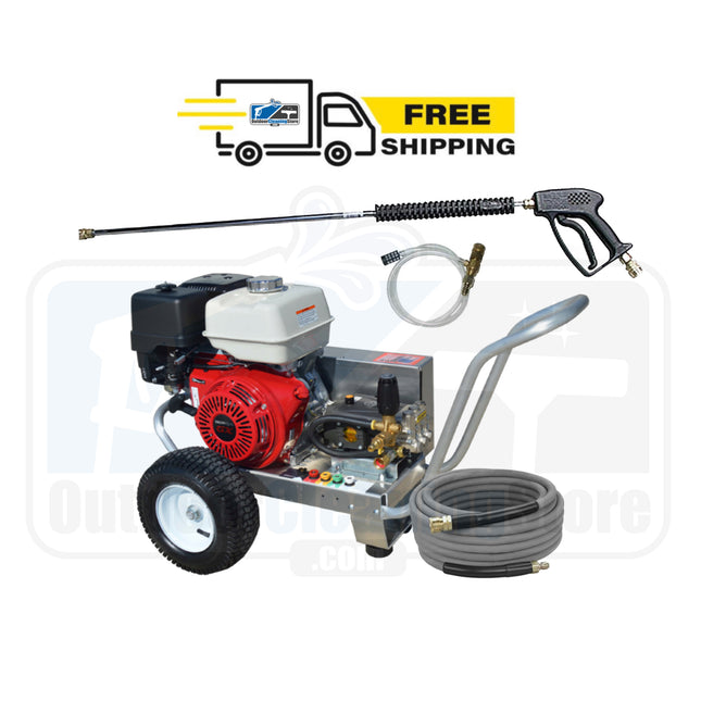 Pressure Pro Cart EB4042HV-20 4 gpm at 4200 psi Belt Drive Honda GX390